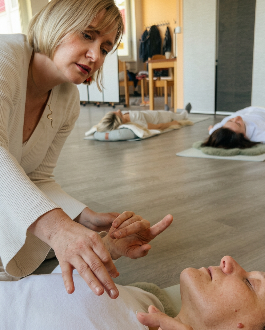 Begleitung während einer Session im Retreat-Raum